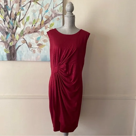 red dress size 16w TAYLOR Size 16W Red Women Dress